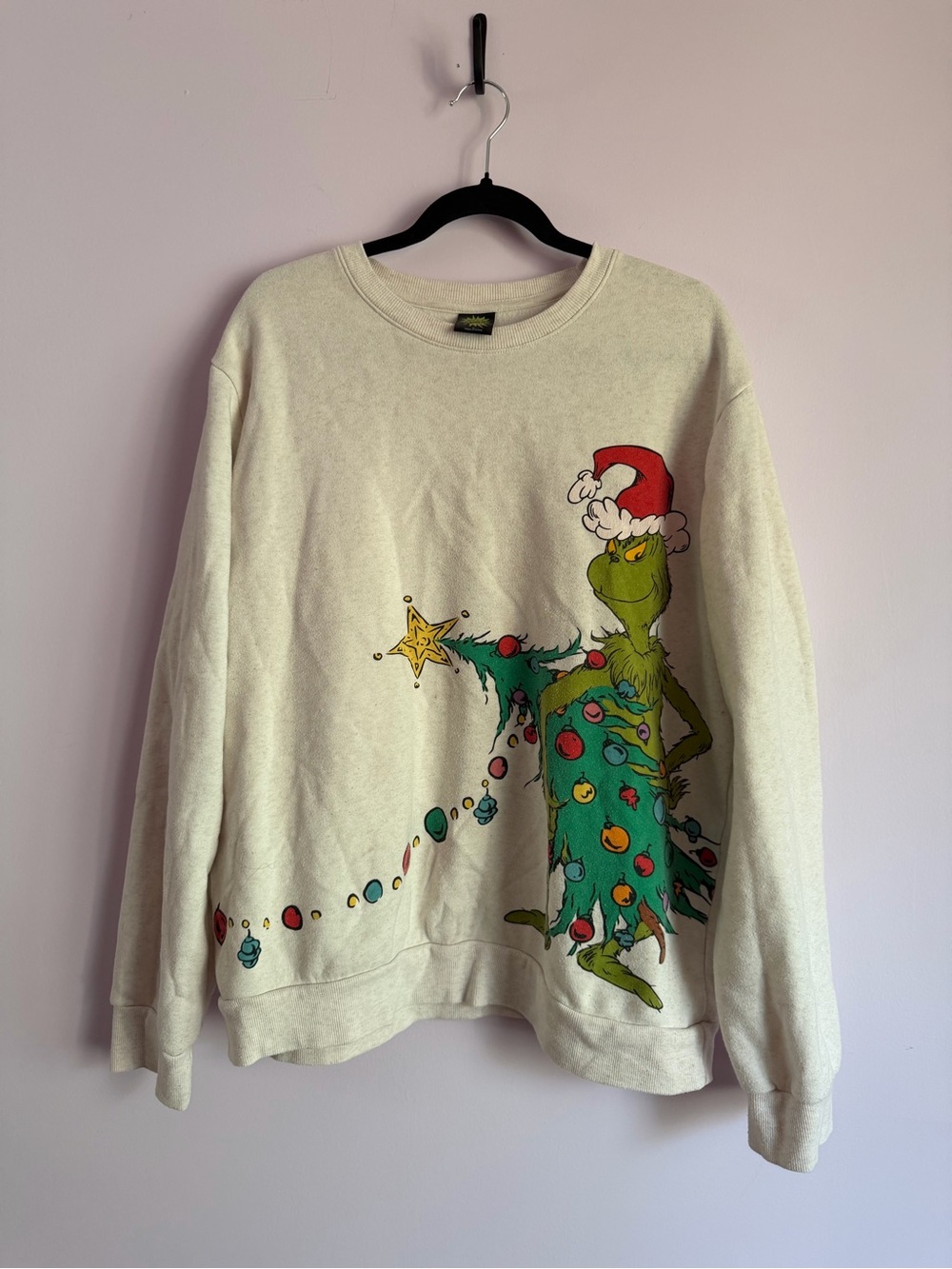 The Grinch Cream Grinch Holiday Sweatshirt XL